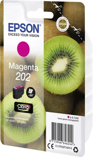 Epson 202 - 4.1 ml - origineel - blister - inktcartridge van Epson in Magenta – productfoto 2 van 2