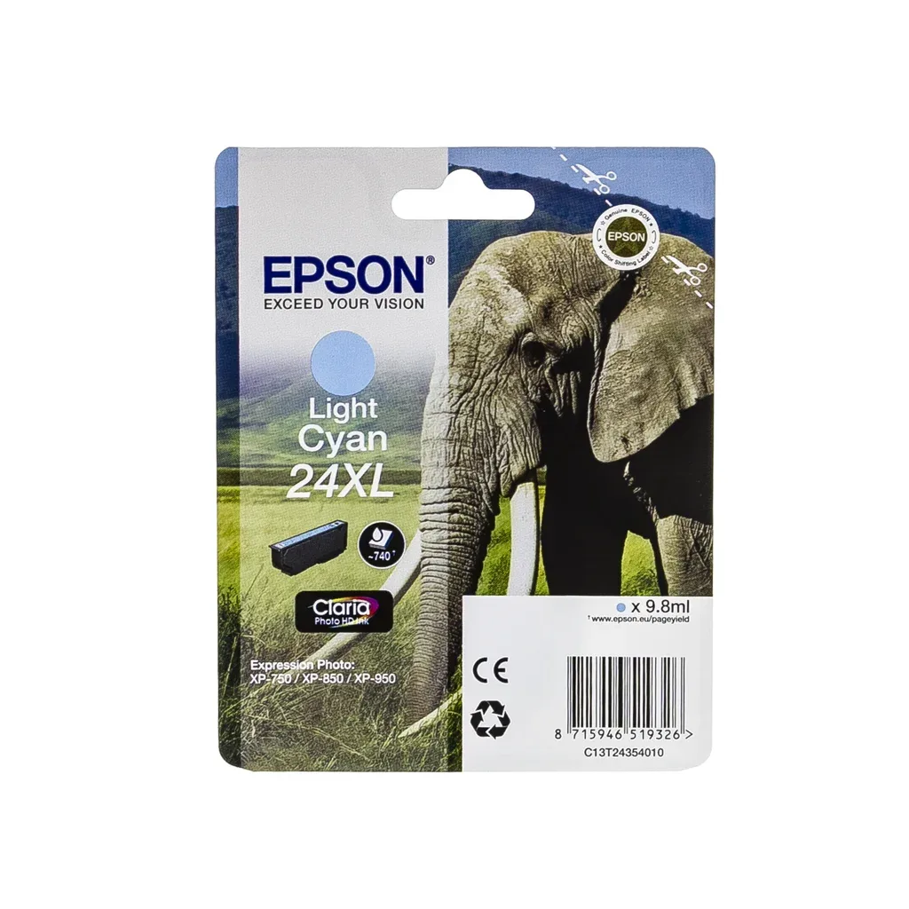 Epson 24XL Blækpatron Ljus cyan T2435 N/A fra Epson – produktbillede