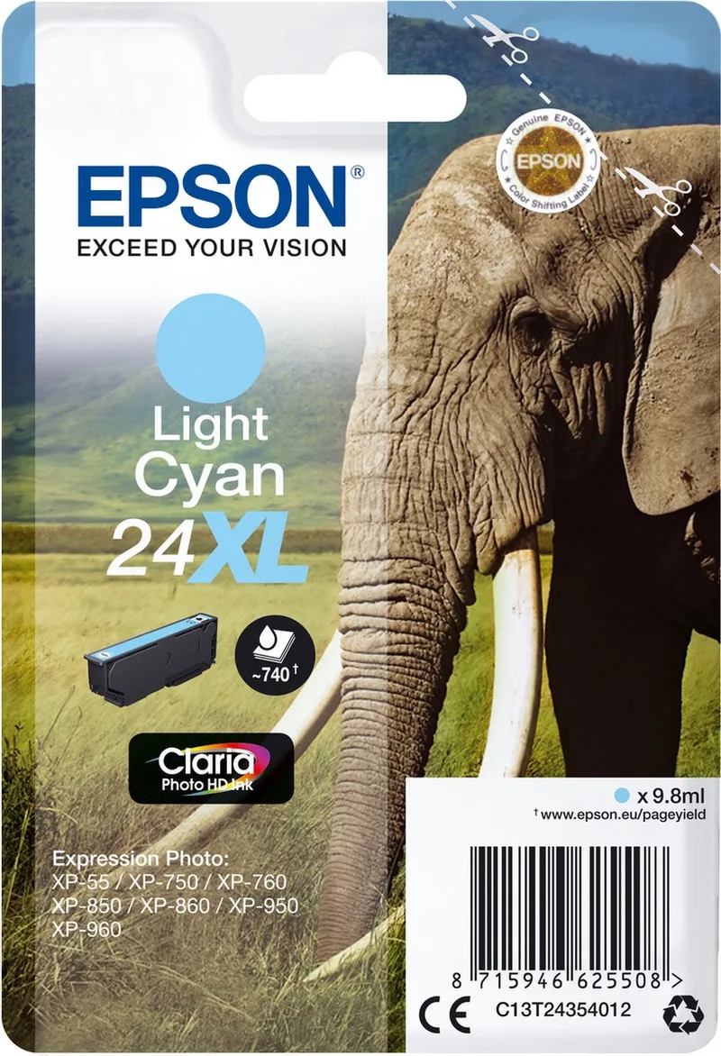 Epson 24XL- Inktcartridge de Epson en Licht cyaan – photo produit