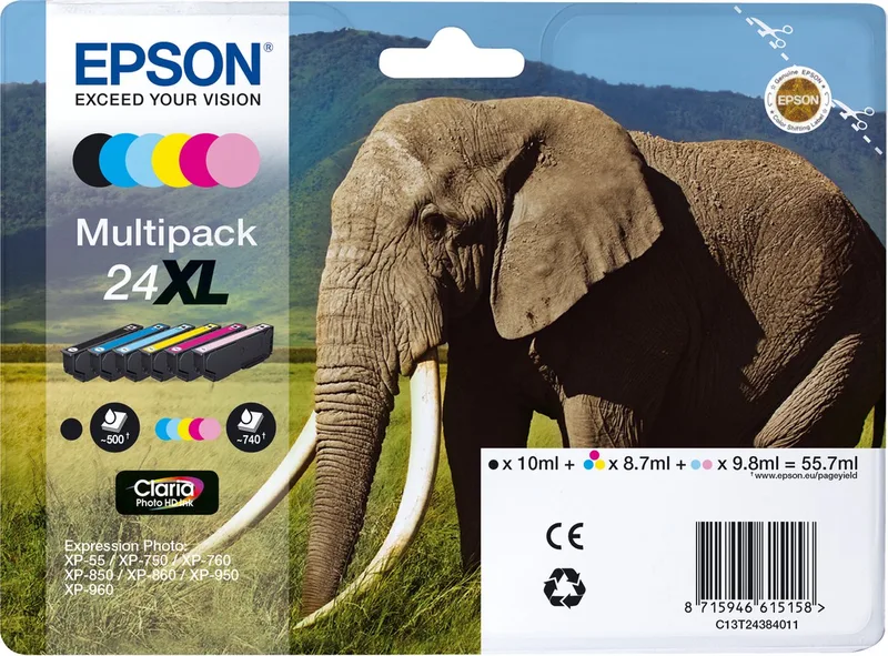 Epson 24XL - Inktcartridge / Multipack by Epson in Multicolour – product photo