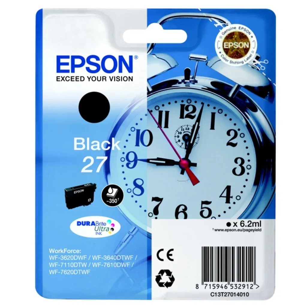 Ink Dura Brite Ultra 27 T2701 Tintenpatrone von Epson – Produktfoto