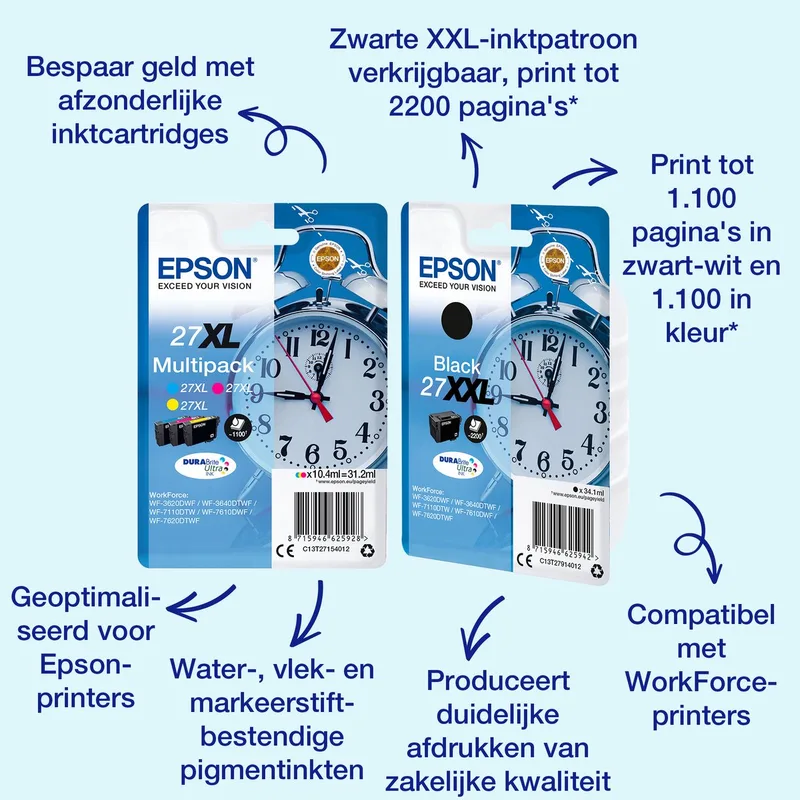 Epson 27 - Inktcartridge / Multipack van Epson in Meerkleurig – productfoto
