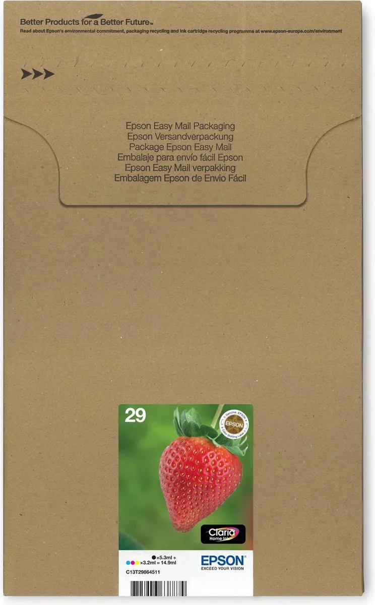 Epson 29 Aardbei Claria - Inktcartridge - EasyMail - Multipack - Kleur by Epson in Black – product photo