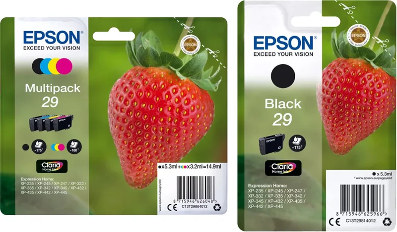 Epson 29 - Inktcartridge - Multipak + Zwart by Epson in Zwart 2x – product photo