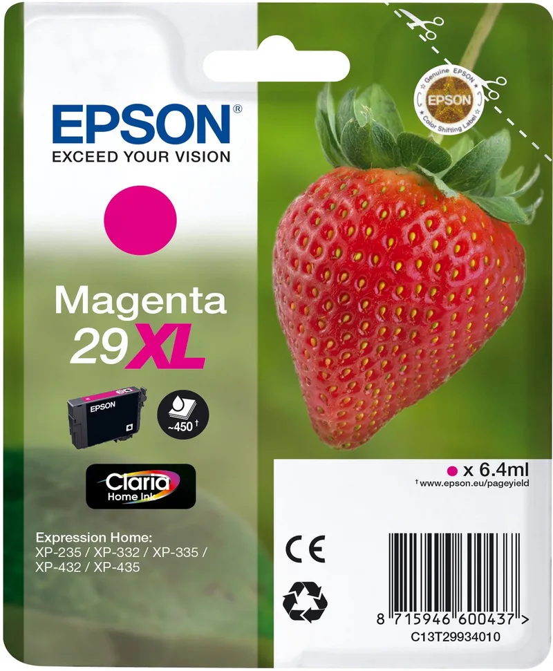 Epson 29XL- Inktcartridge von Epson in Magenta – Produktfoto