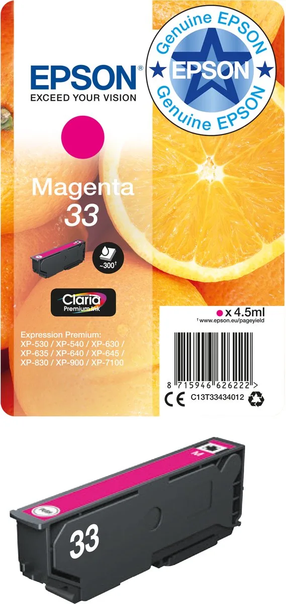 Epson 33 - Inktcartridge by Epson in Magenta – product photo