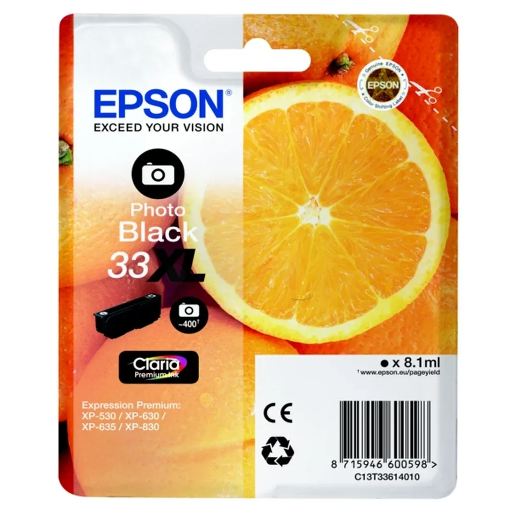 Epson 33XL Blækpatron sort foto T3361 N/A fra Epson – produktbillede