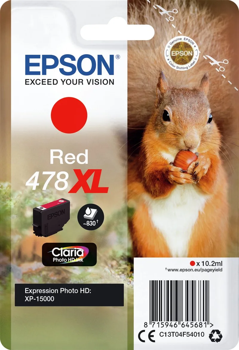 Epson 478XL - Original Ink Cartridge by Epson in Red – product photo