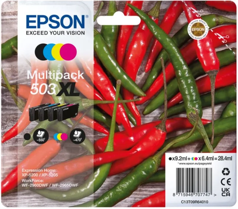 Epson 503XL Chilipeper - Inktcartridge - Multipack - Kleur by Epson in Black – product photo