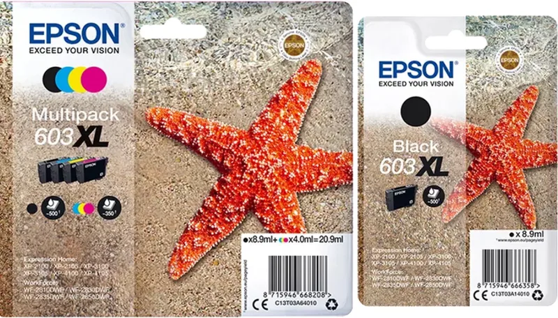 Epson 603XL - Inktcartridge - Multipak + Zwart de Epson en Zwart 2x – photo produit