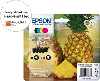 Epson 604 - Inktcartridge - Origineel - Standaard capaciteit - Cyaan, Geel, Magenta de Epson en Noir – photo produit 1 sur 2