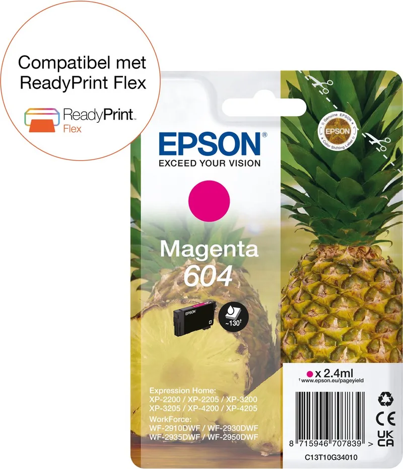 Epson 604 - Inktcartridge - Origineel - Standaard capaciteit de Epson en Magenta – photo produit 1 sur 2