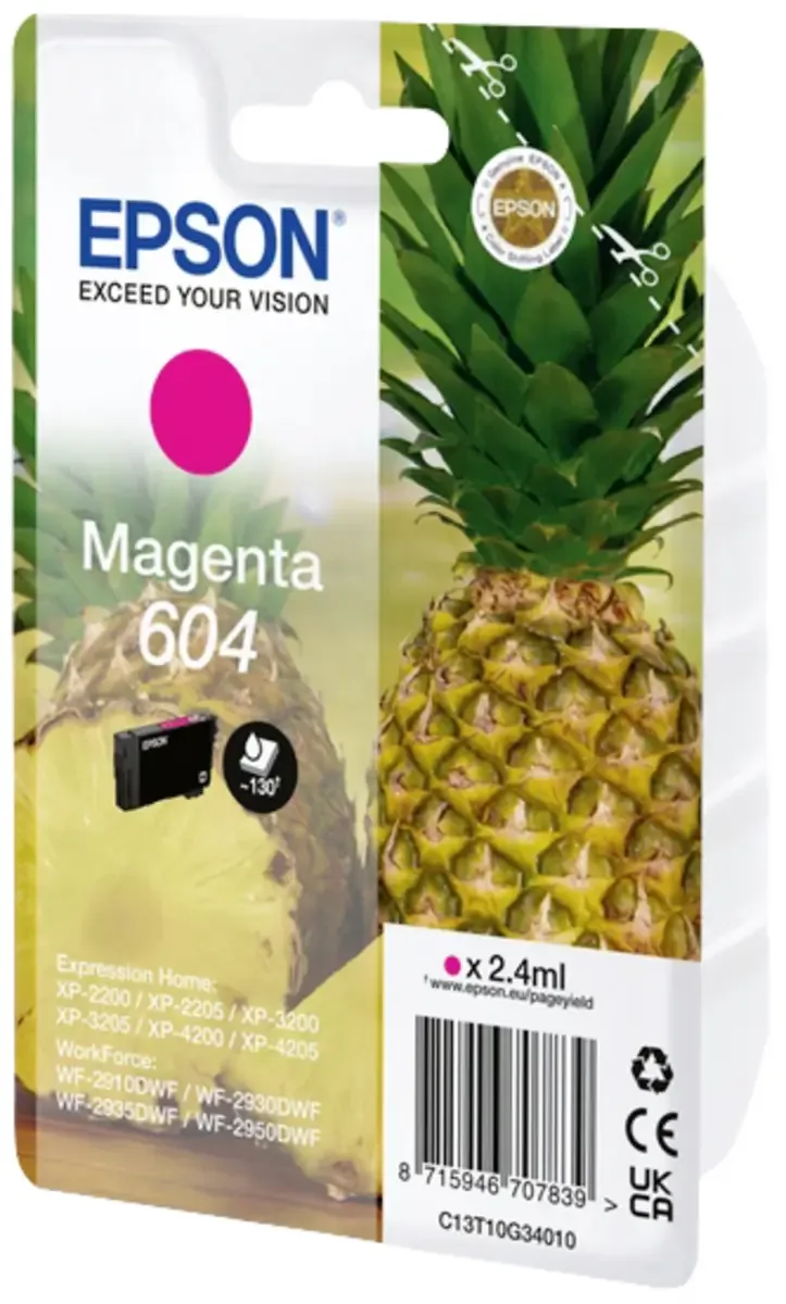 Epson 604 - Inktcartridge - Origineel - Standaard capaciteit de Epson en Magenta – photo produit 2 sur 2