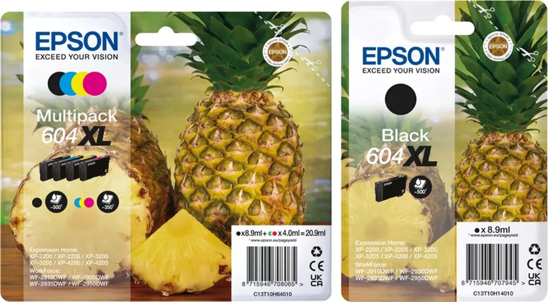 Epson 604XL - Inktcartridge - Multipak + Zwart von Epson in Zwart 2x – Produktfoto