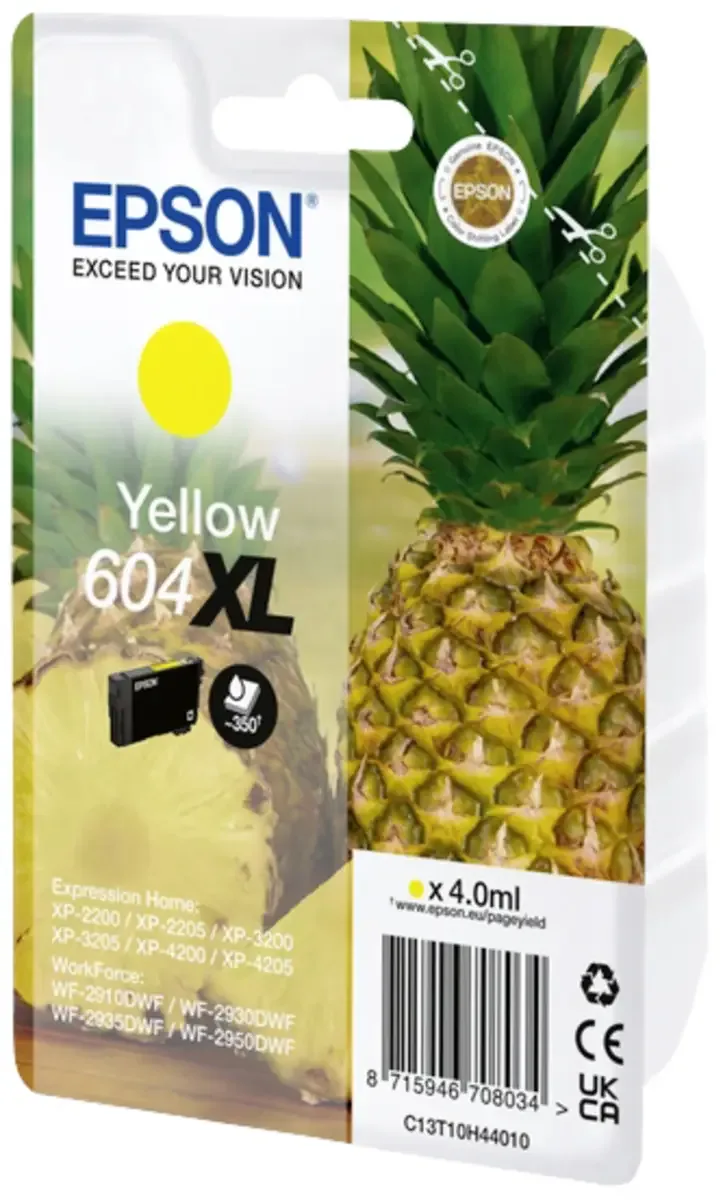 Epson 604XL - Inktcartridge - Origineel - Hoge capaciteit von Epson in Gelb – Produktfoto 2 von 2