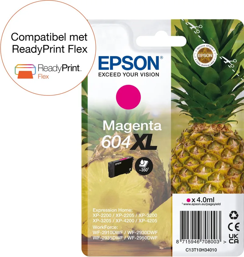 Epson 604XL - Inktcartridge - Origineel - Hoge capaciteit de Epson en Magenta – photo produit