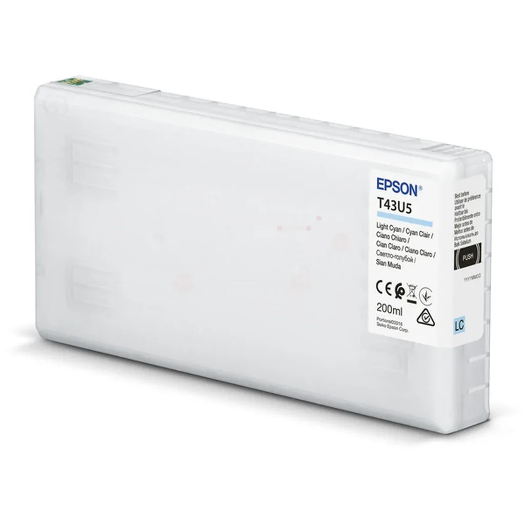 Epson T43U5 Blækpatron Ljus cyan C13T43U540 N/A fra Epson – produktbillede