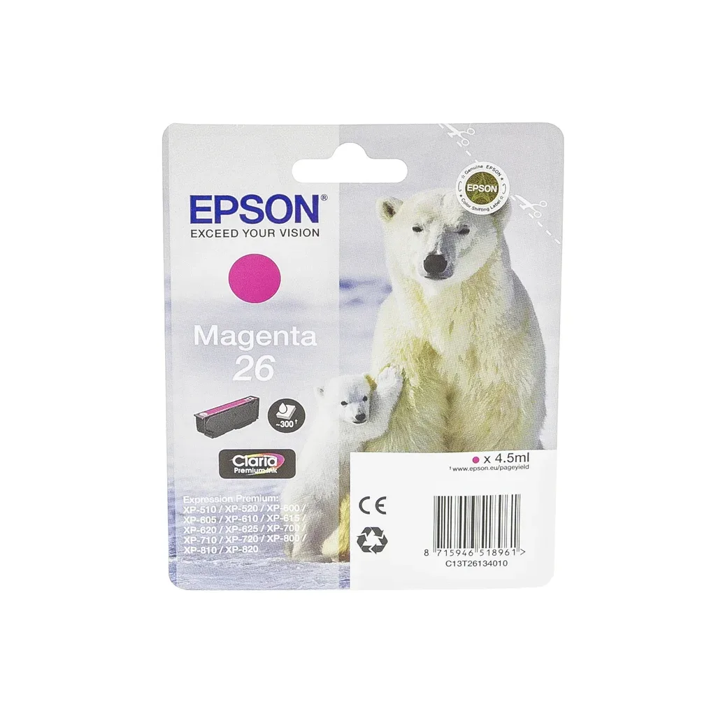 Ink Premium Claria 26 Inktcartridge van Epson – productfoto