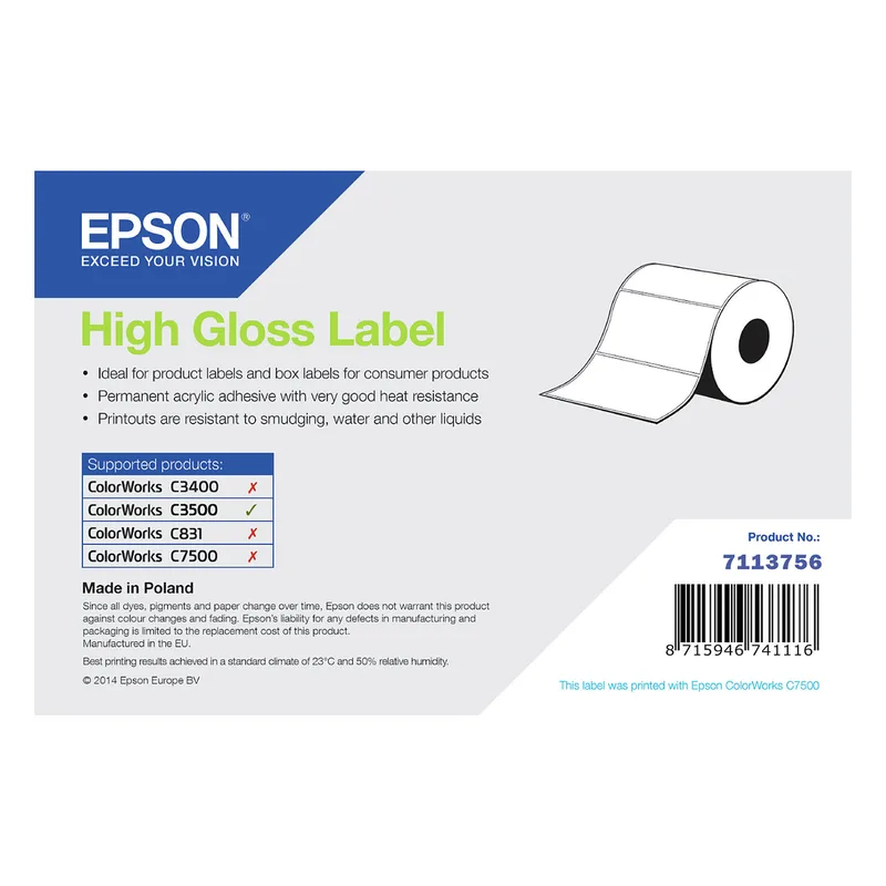 High Gloss Label by Epson – product photo
