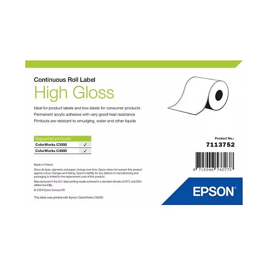 High Gloss Label von Epson – Produktfoto