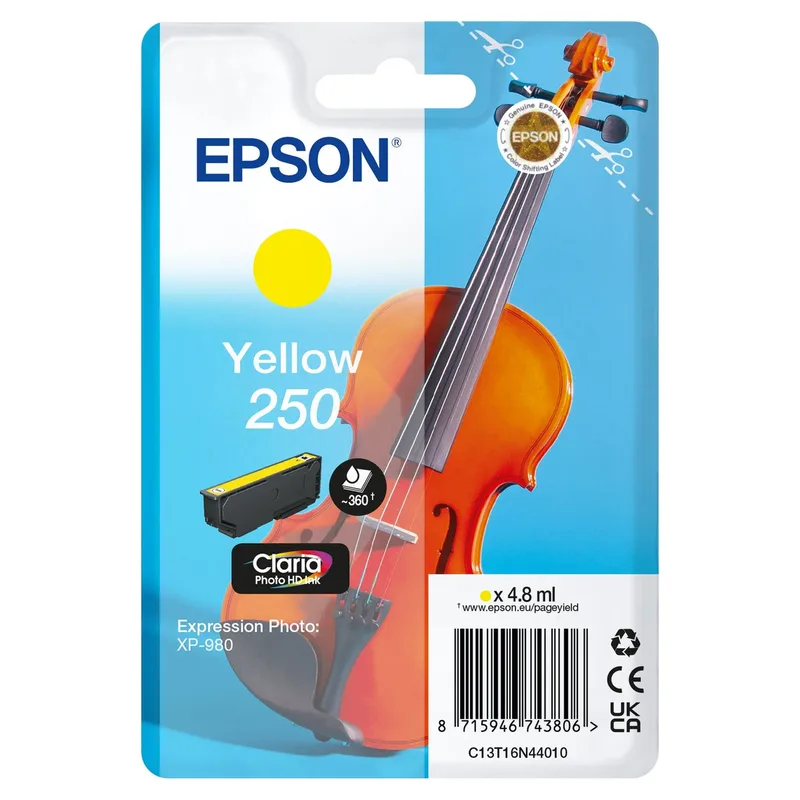 Inktcartridge epson 250 t16n44 geel | 10 stuks van Epson – productfoto