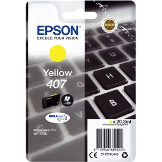 Inktcartridge epson 407 t07u440 geel | 8 stuks by Epson – product photo