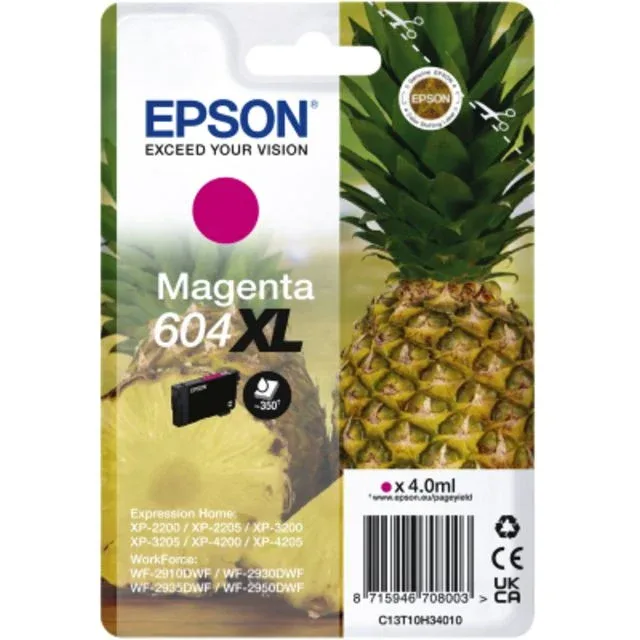 Inktcartridge epson 604xl t10h34 rood | 10 stuks van Epson – productfoto