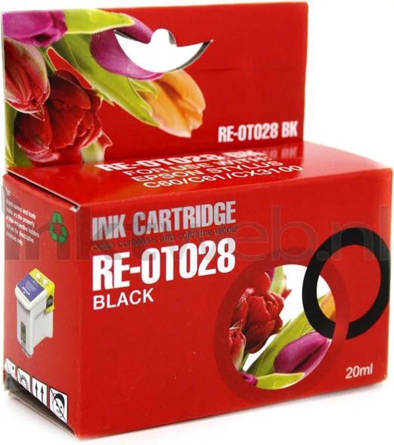 inktcartridge T028401 zwart von Epson in Schwarz – Produktfoto