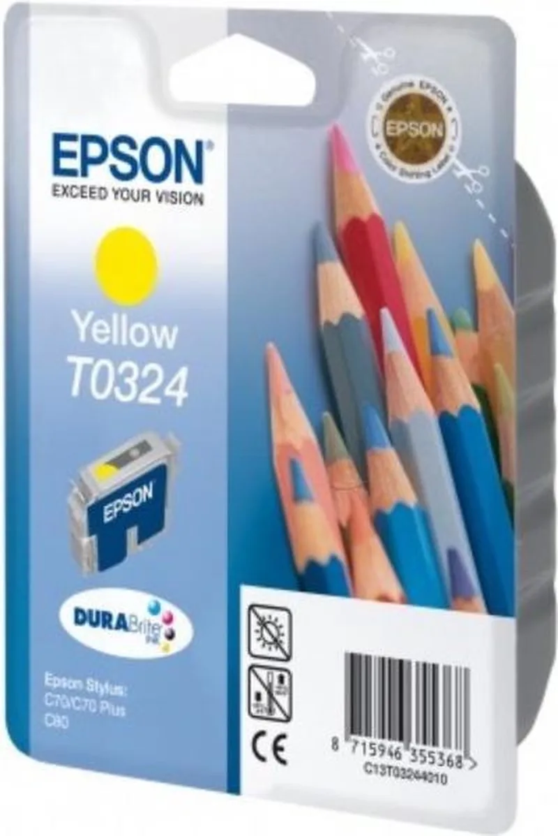 inktcartridge T032440 geel de Epson en Jaune – photo produit