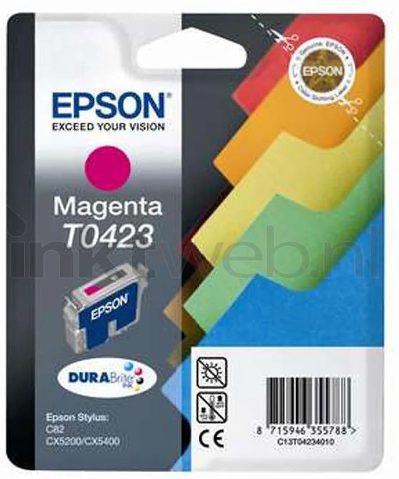 inktcartridge T042340 rood de Epson en Magenta – photo produit