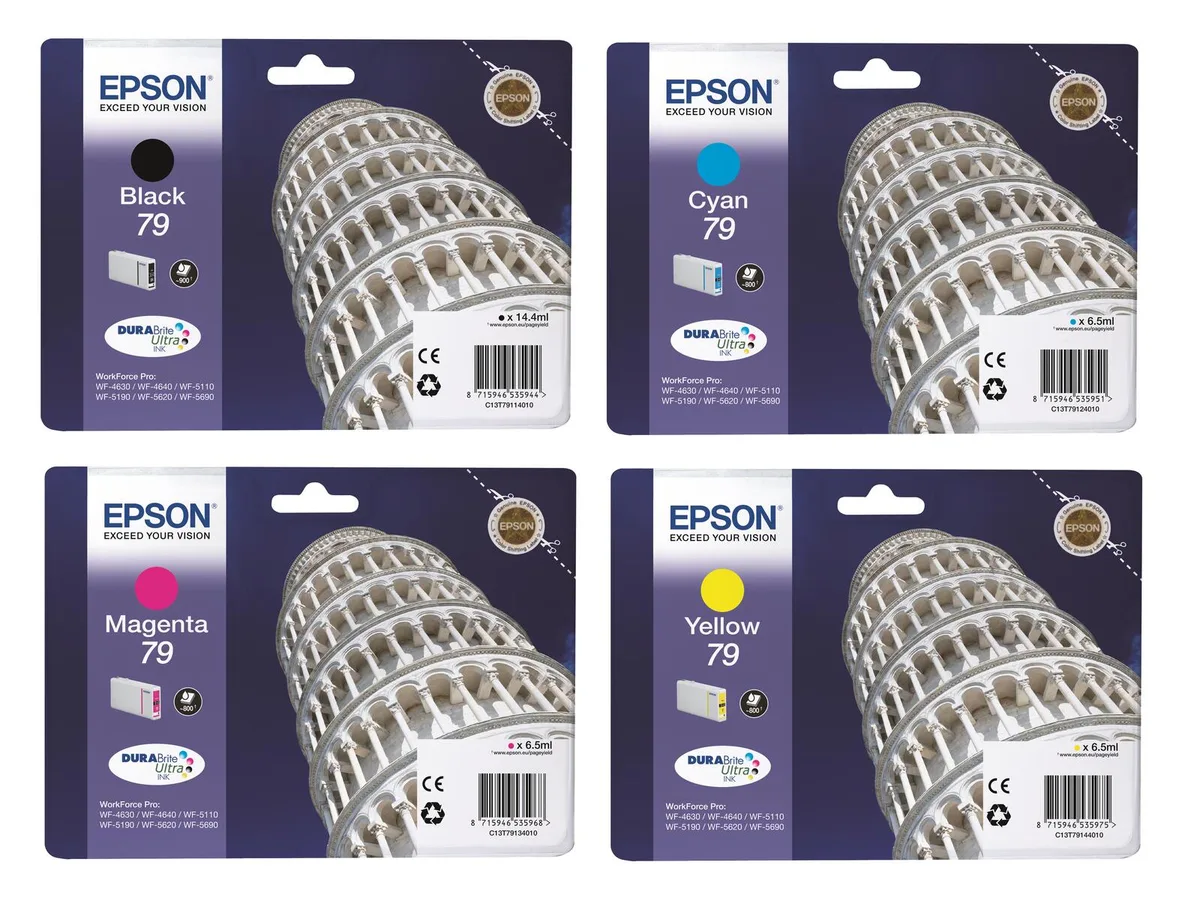 Original 79 Druckerpatronen 4er-Set schwarz, cyan, magenta, gelb (OPC13T79114010) de Epson – photo produit