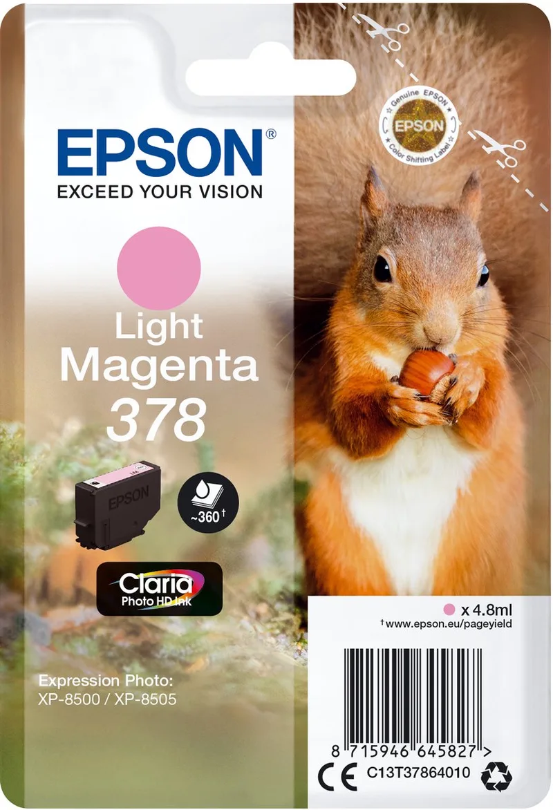 Original Ink Cartridge Epson 378 Magenta de Epson en Licht Magenta – photo produit