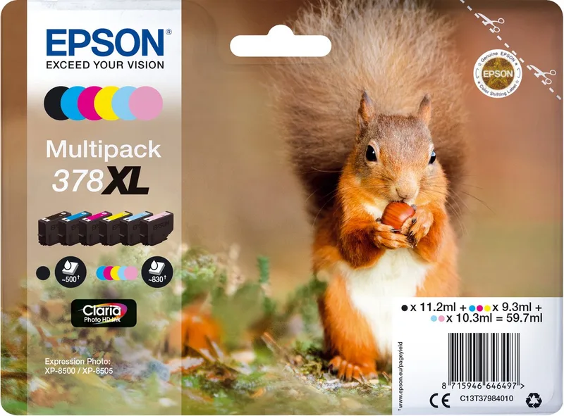 Original Ink Cartridge Epson 378XL Multicolour by Epson in Zwart + kleur – product photo 1 of 2