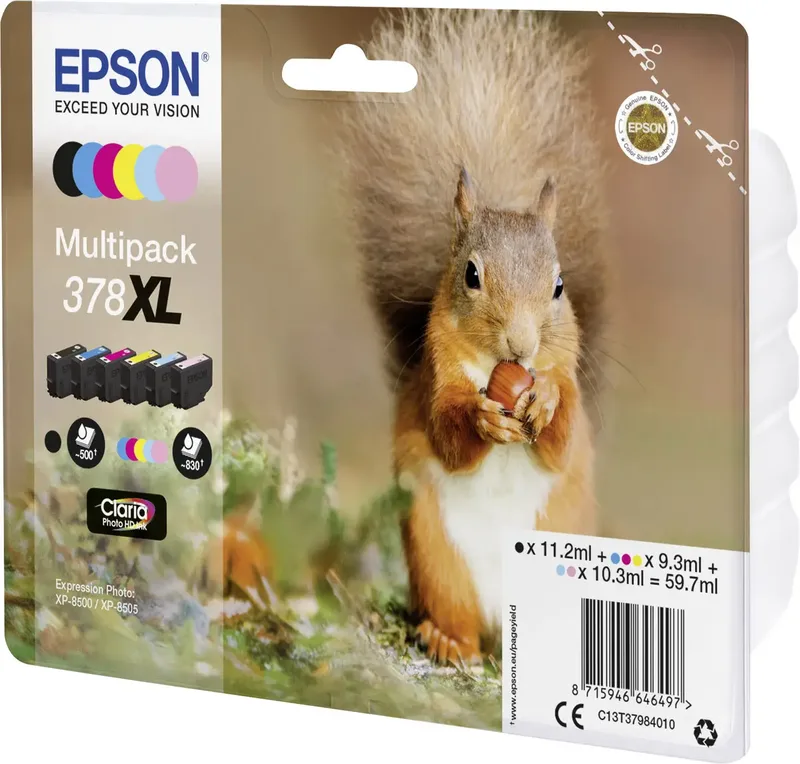 Original Ink Cartridge Epson 378XL Multicolour by Epson in Zwart + kleur – product photo 2 of 2
