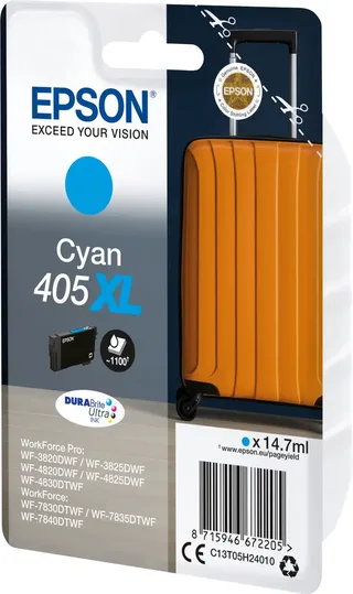 Original Ink Cartridge Epson 405XL DURABrite Ultra Ink by Epson in Cyan – product photo 2 of 2