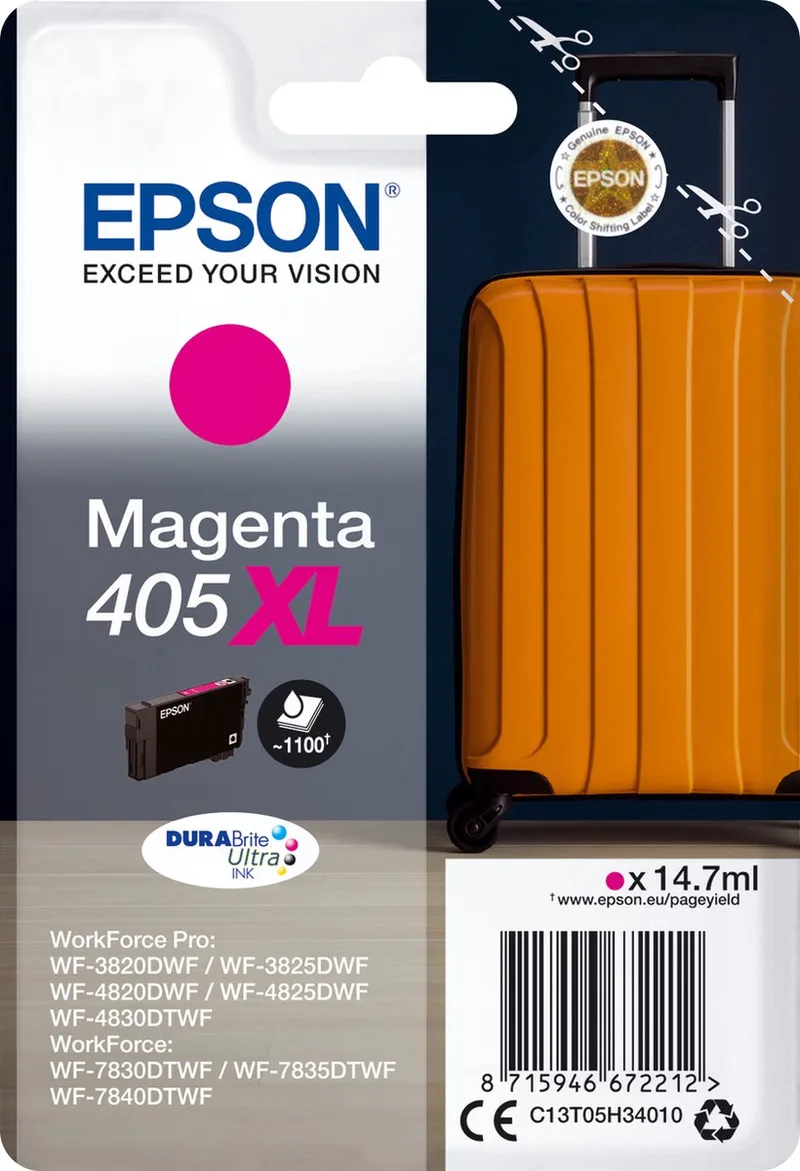 Original Ink Cartridge Epson 405XL DURABrite Ultra Ink by Epson in Magenta – product photo 1 of 2