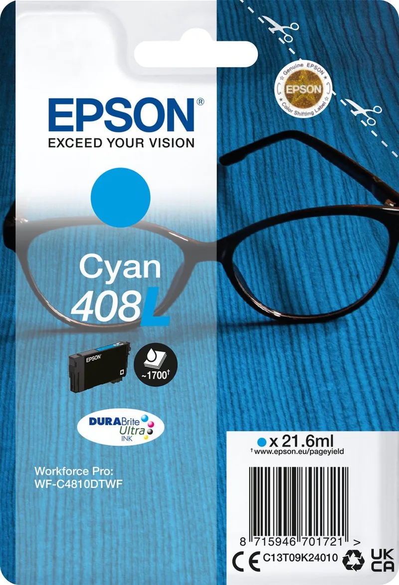 Original Ink Cartridge Epson 408L de Epson en Cyan – photo produit