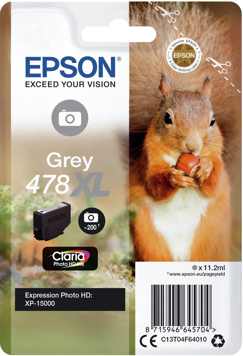 Original Ink Cartridge Epson C13T04F64010 Grey von Epson in Grau – Produktfoto