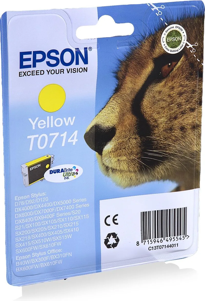 Original Ink Cartridge Epson C13T07144012 Yellow by Epson in Yellow – product photo
