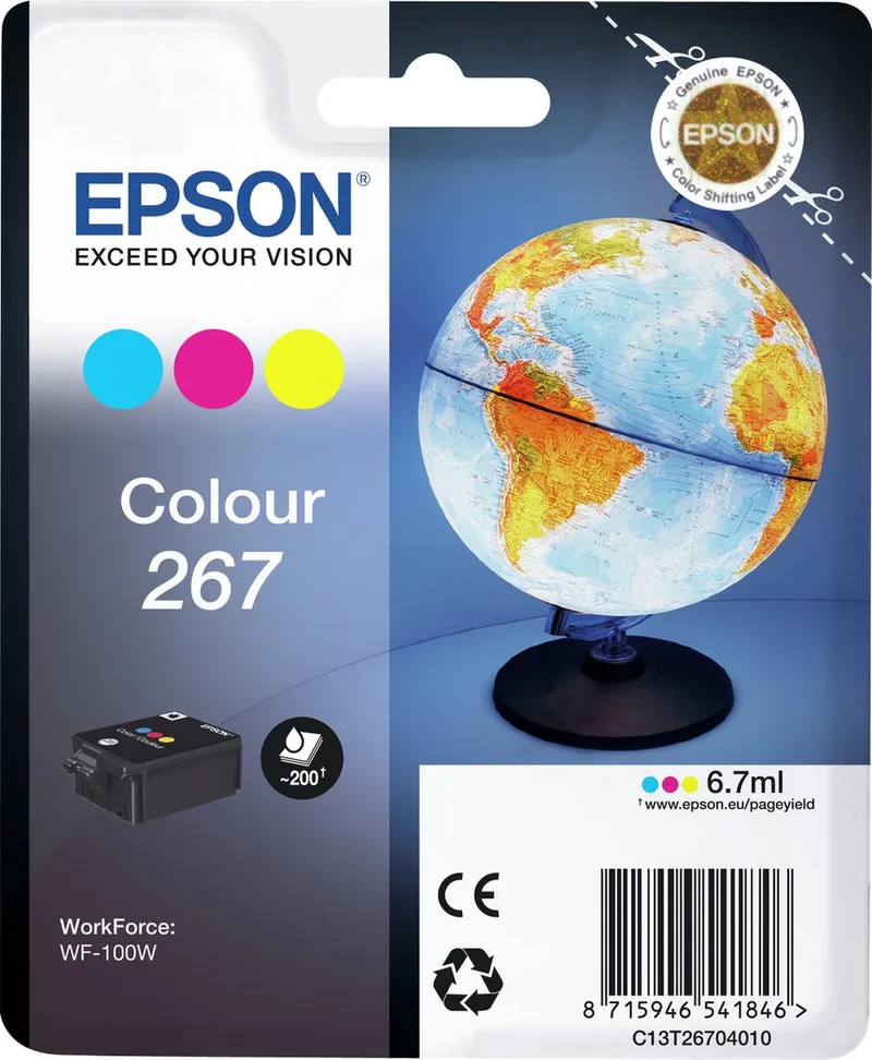 Original Ink Cartridge Epson C13T26704020 Multicolour von Epson in Cyaan – Produktfoto