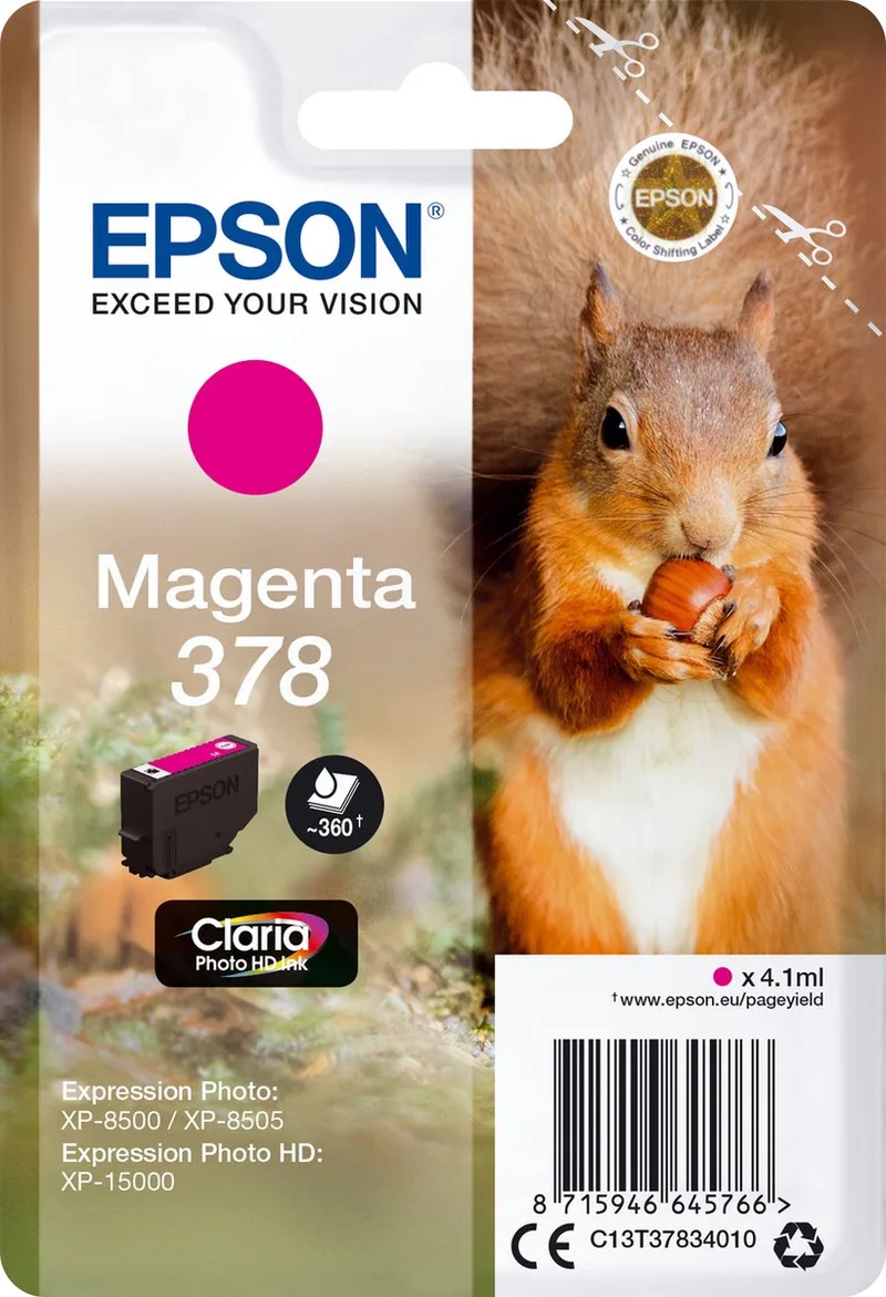 Original Ink Cartridge Epson C13T37834020 by Epson in Magenta – product photo