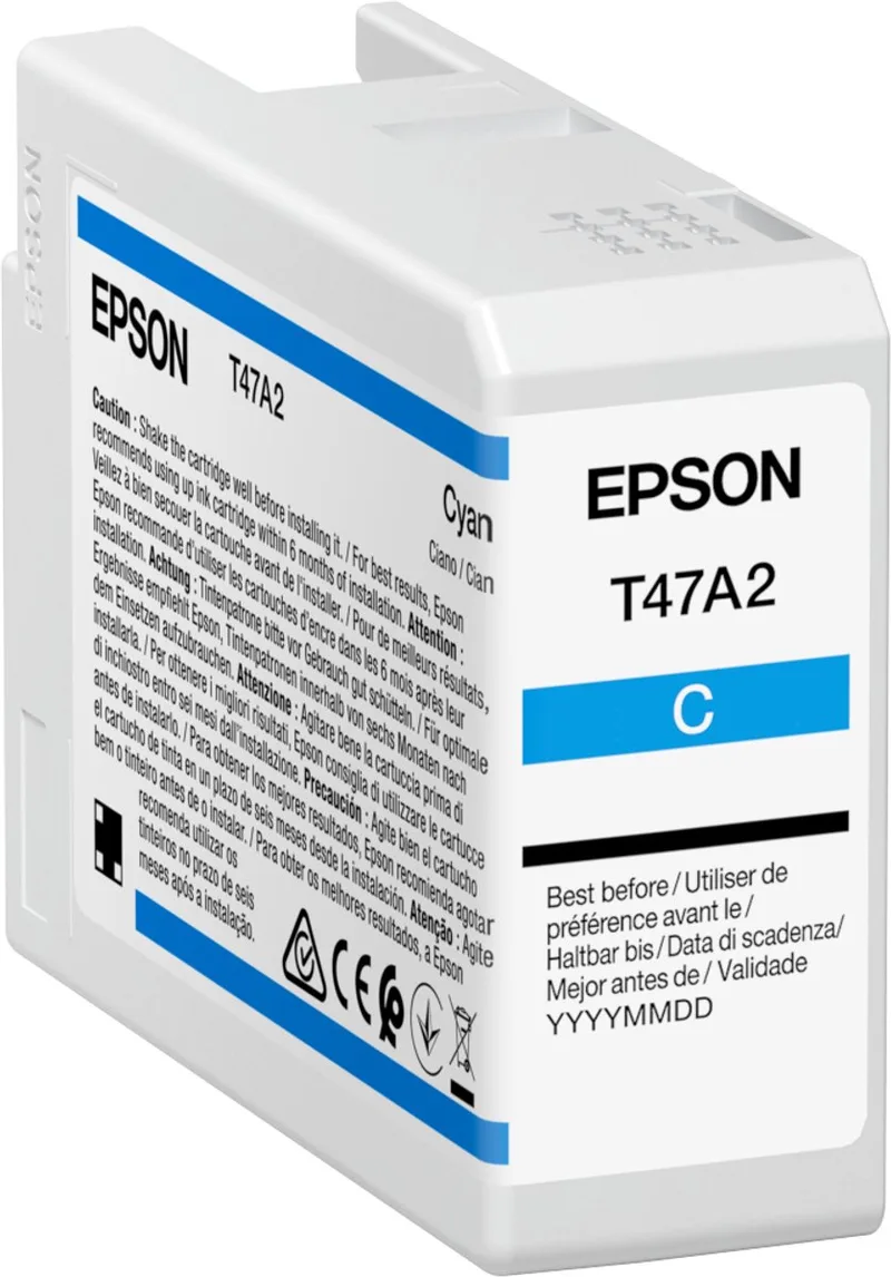 Original Ink Cartridge Epson C13T47A200 50 ml Black de Epson en Cyan – photo produit