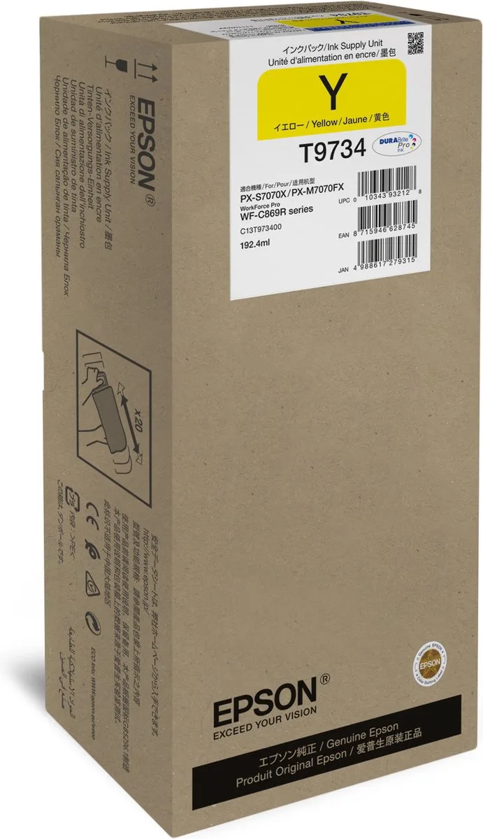 Original Ink Cartridge Epson C13T973400 Yellow de Epson en Jaune – photo produit