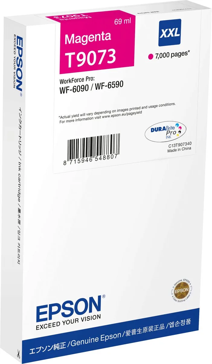 Originele inkt cartridge Epson C13T90734N by Epson in Magenta – product photo