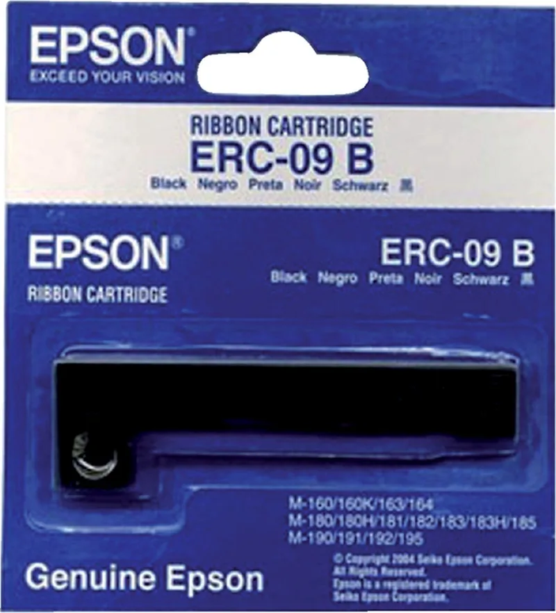 Ribbon Cartridge HX-20, M-160/M-180/M-190 series, black (ERC09B) by Epson in Black – product photo
