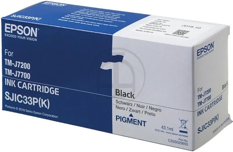 SJIC33P(K) Ink Cartridge by Epson in Black – product photo