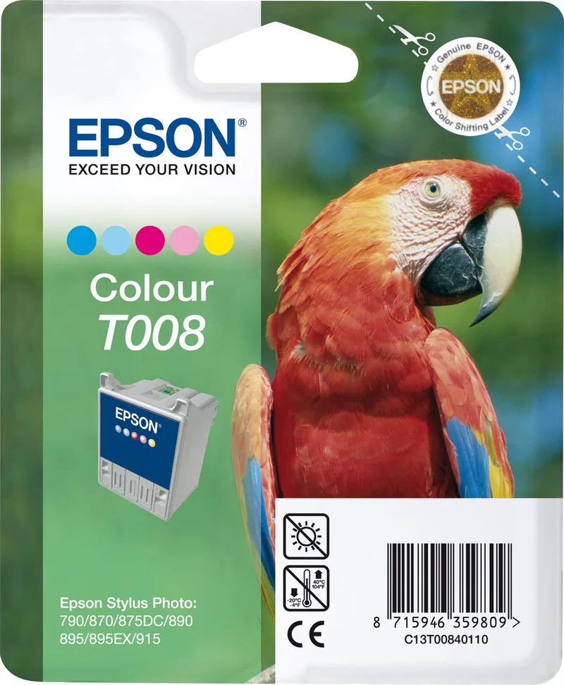 T008 - Inktcartridge / Kleur fra Epson i Kleur – produktbillede