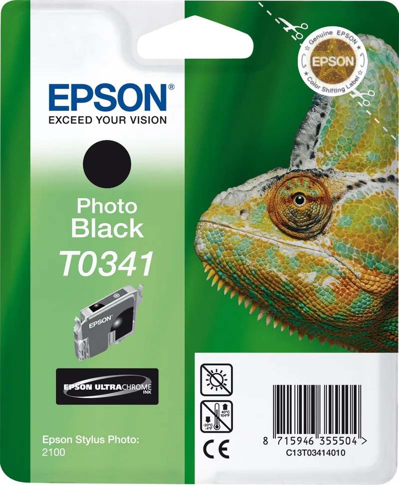 T0341 - Inktcartridge / Zwart de Epson en Noir – photo produit