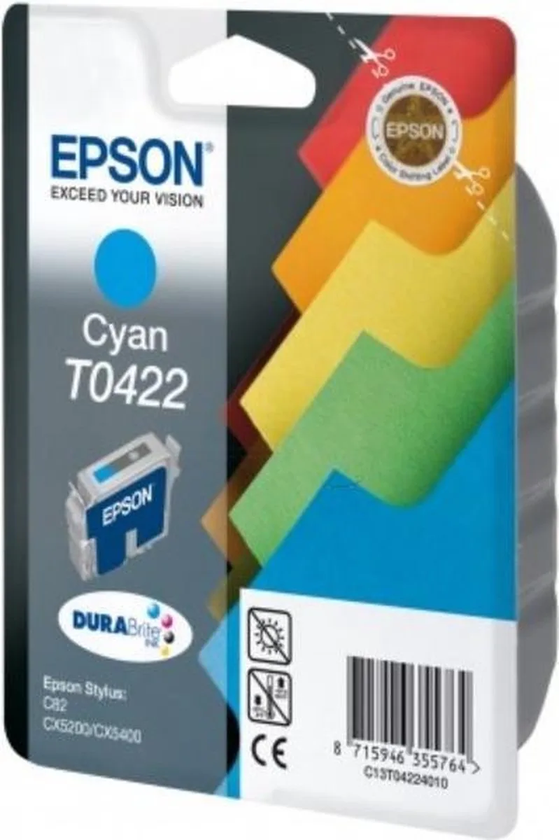 T042 - Inktcartridge / Cyaan von Epson in Cyaan – Produktfoto