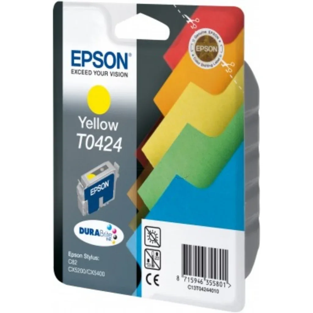 Epson T0424 Blækpatron Gul T0424 N/A fra Epson – produktbillede